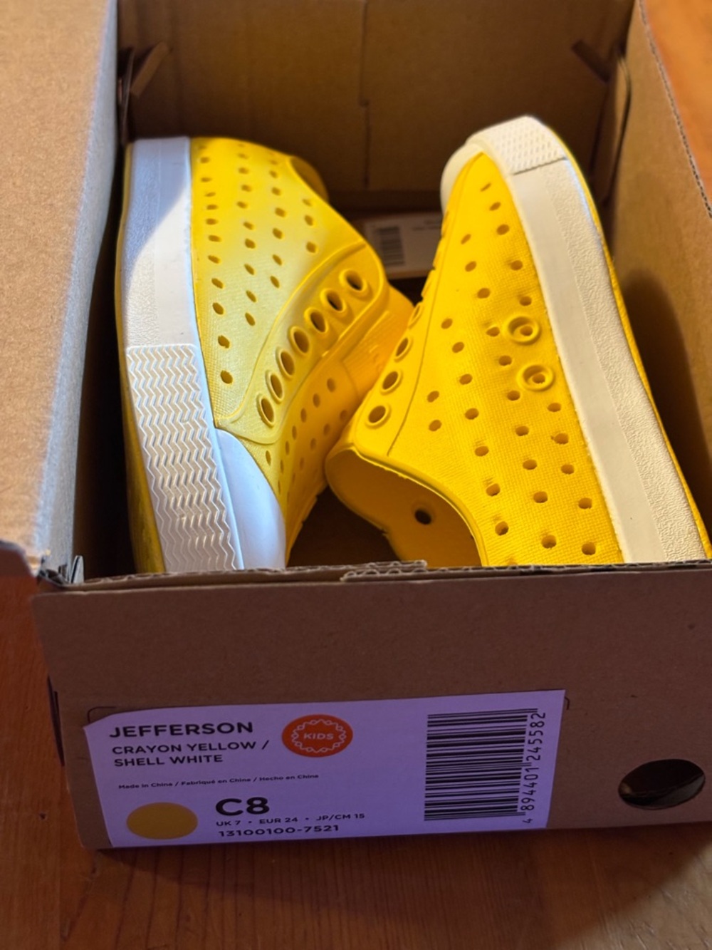 Kids Yellow Slip-On Shoes